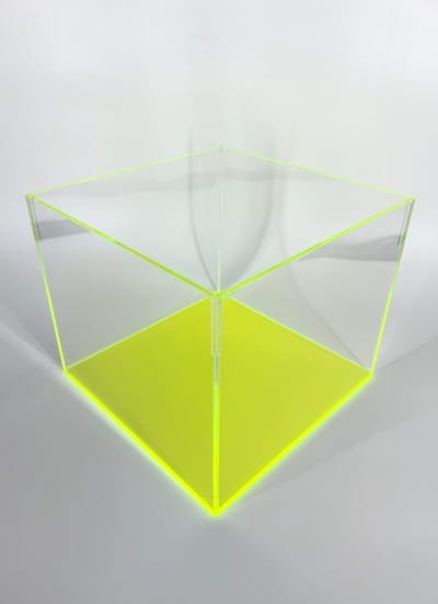 12″ Frosted Square 5-Sided Acrylic Cubes - Acrylic Display Manufacturing