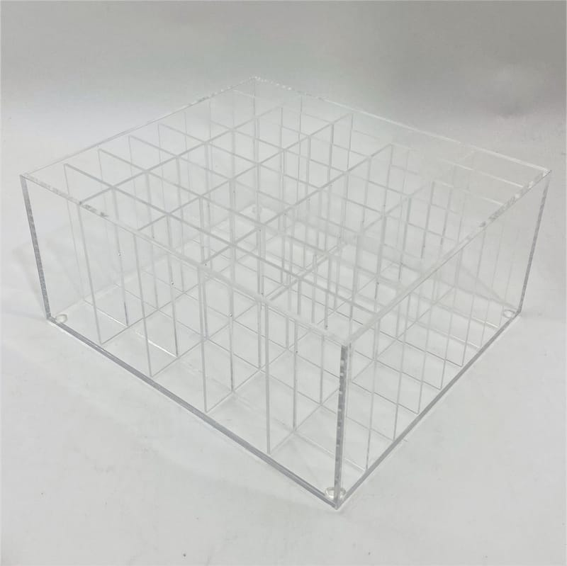 Clear Acrylic Compartment Slot Display - CUSTOM ACRYLIC FABRICATION