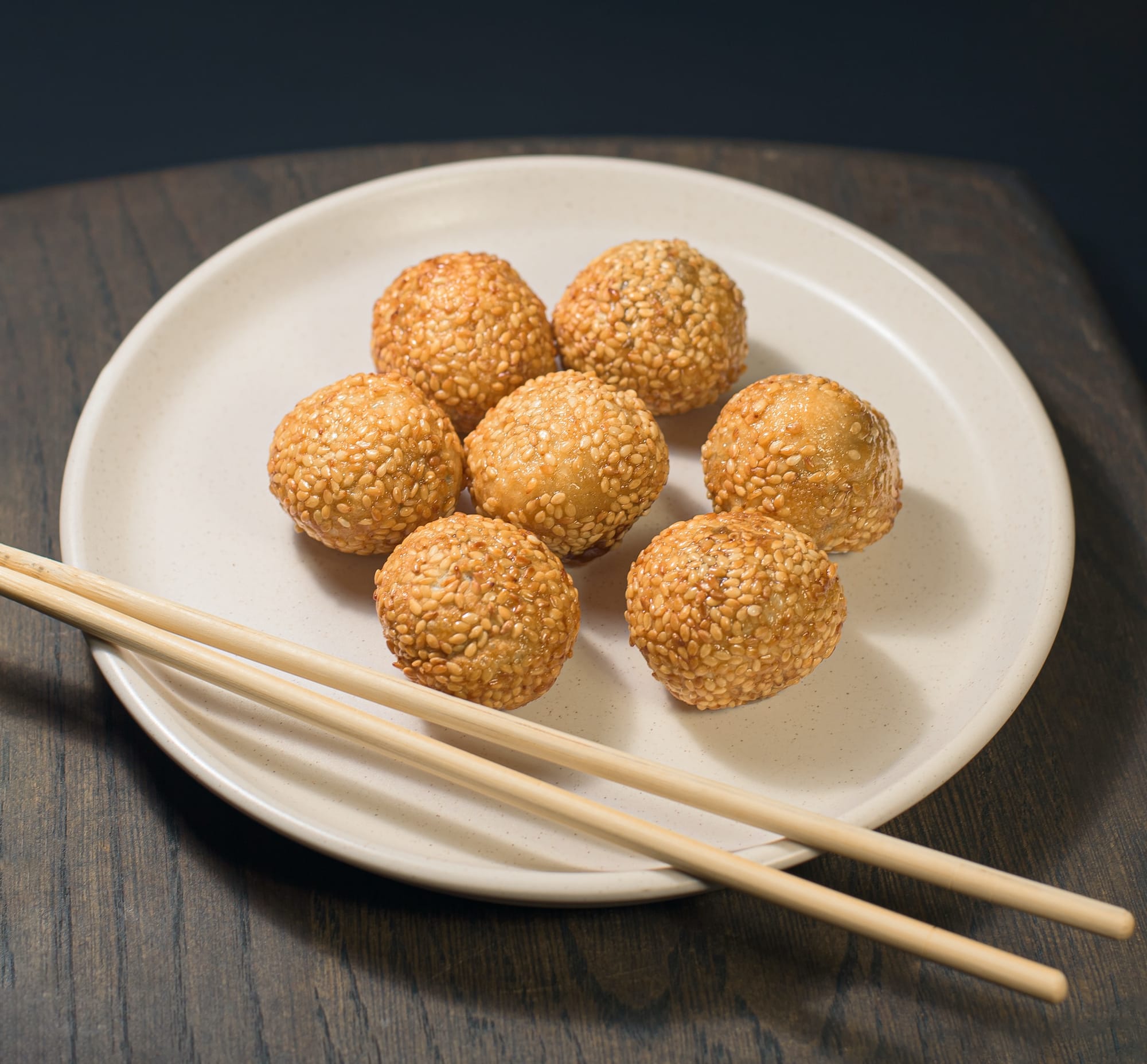 Sesame Seed Balls with Red Bean Paste