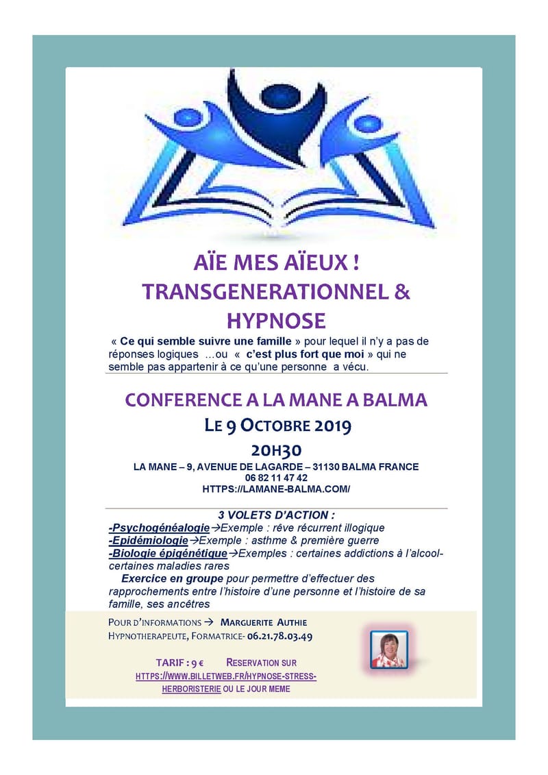 AÎE mes Aïeux! TRANSGENERATIONNEL & HYPNOSE