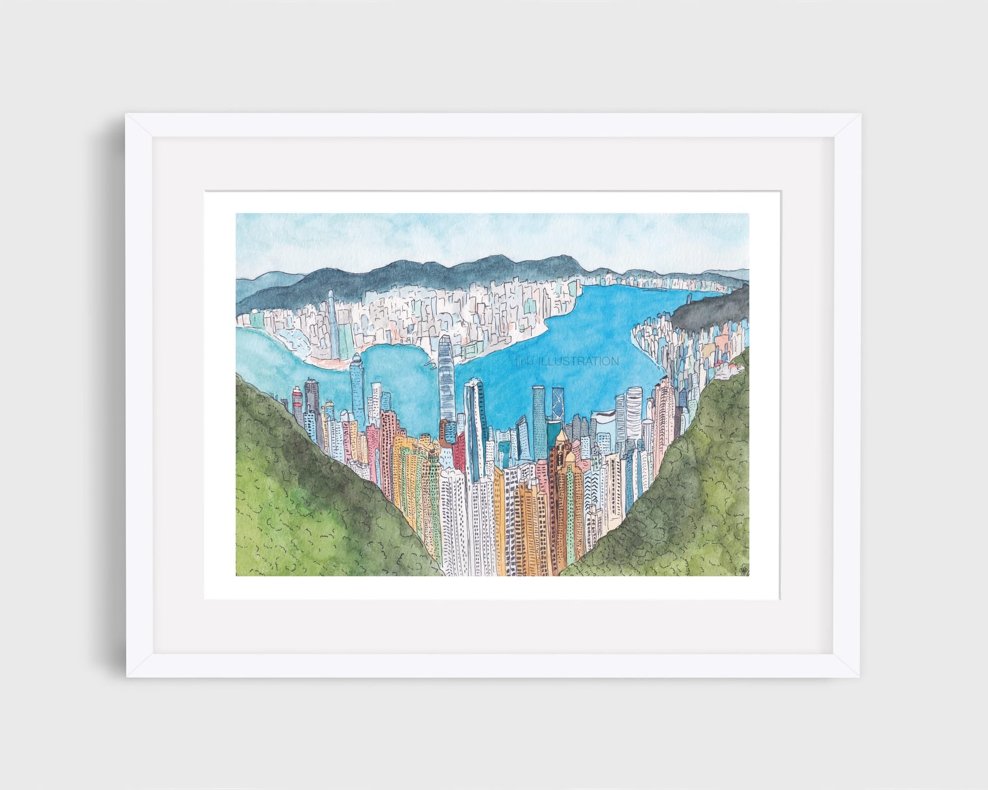 Art Print "Victoria Peak, Hong Kong"