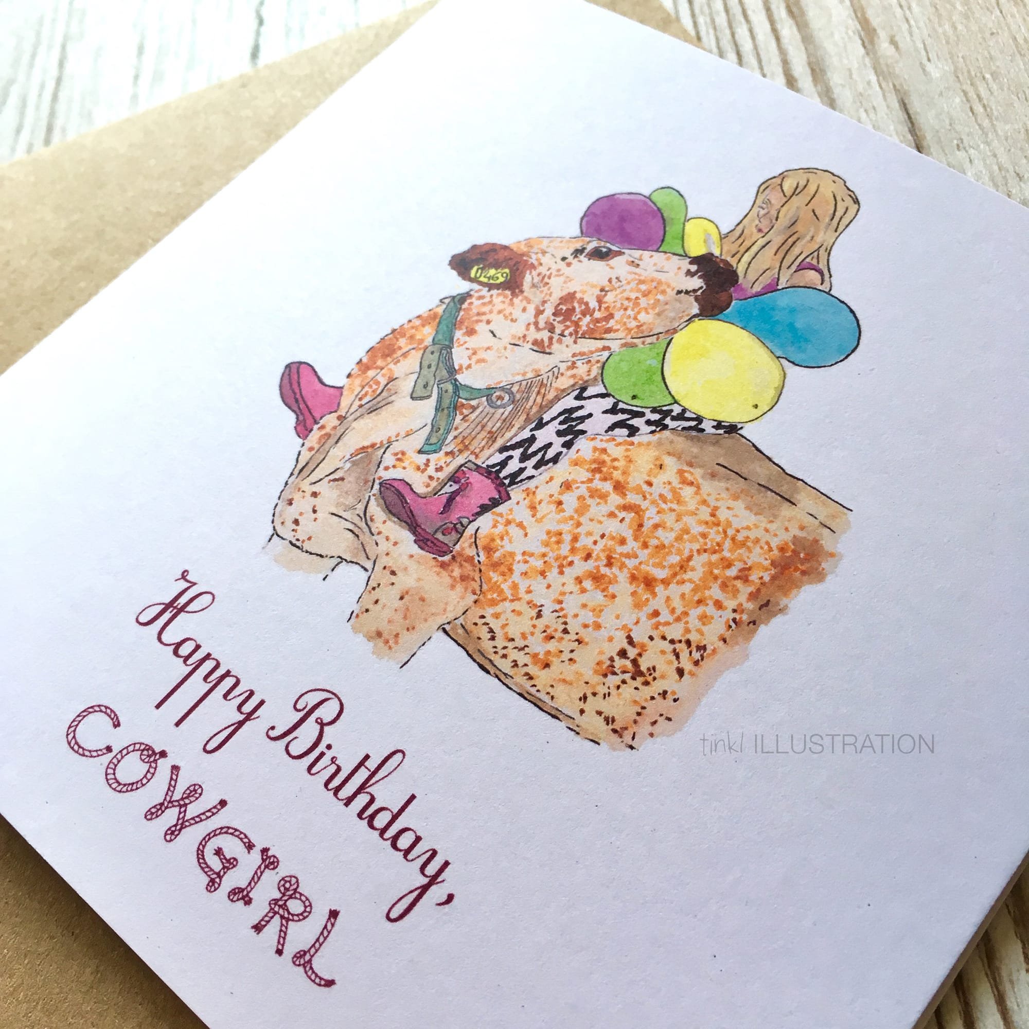 Birthday Card “Happy Birthday, Cowgirl!”