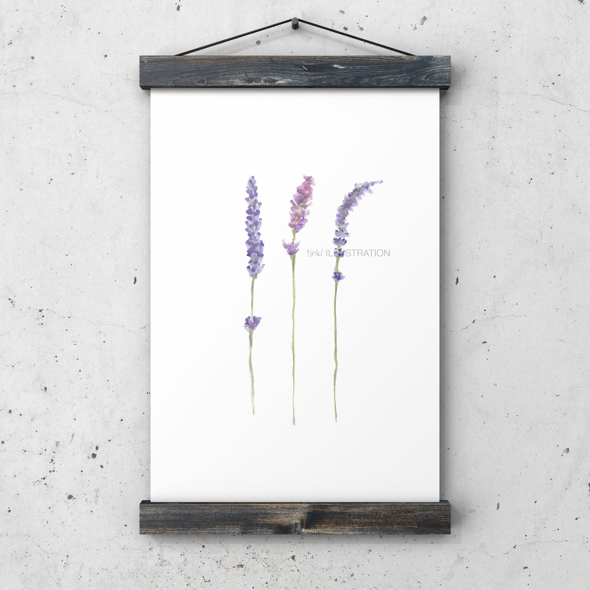 Floral Art Print "Lavender Love"