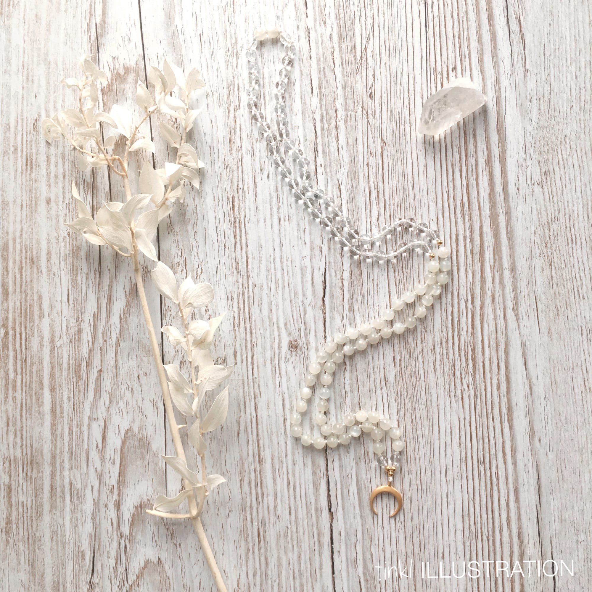 Mala Necklace "Guided by the Moon"
