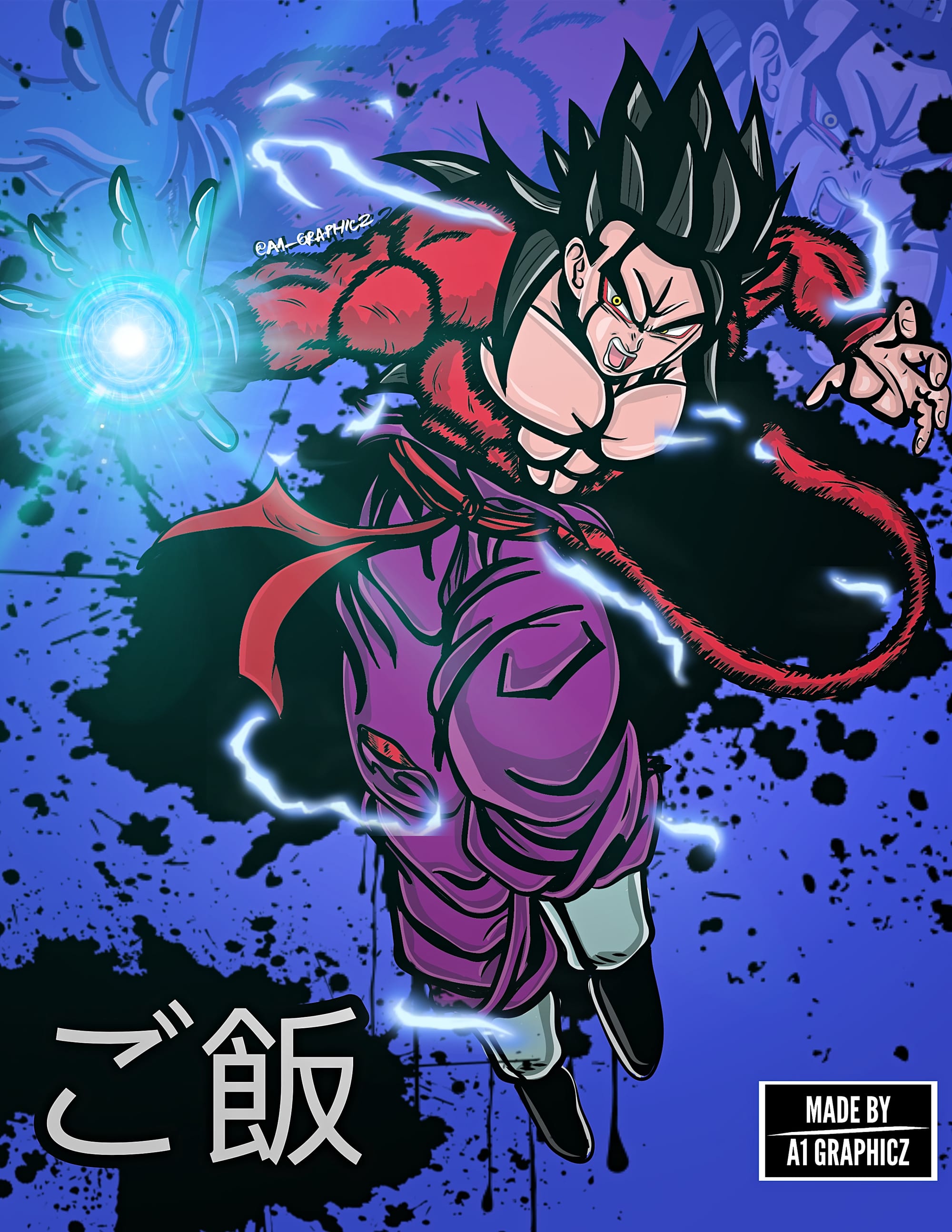 Super Saiyan 4 Gohan (Xeno) - A1 Graphicz