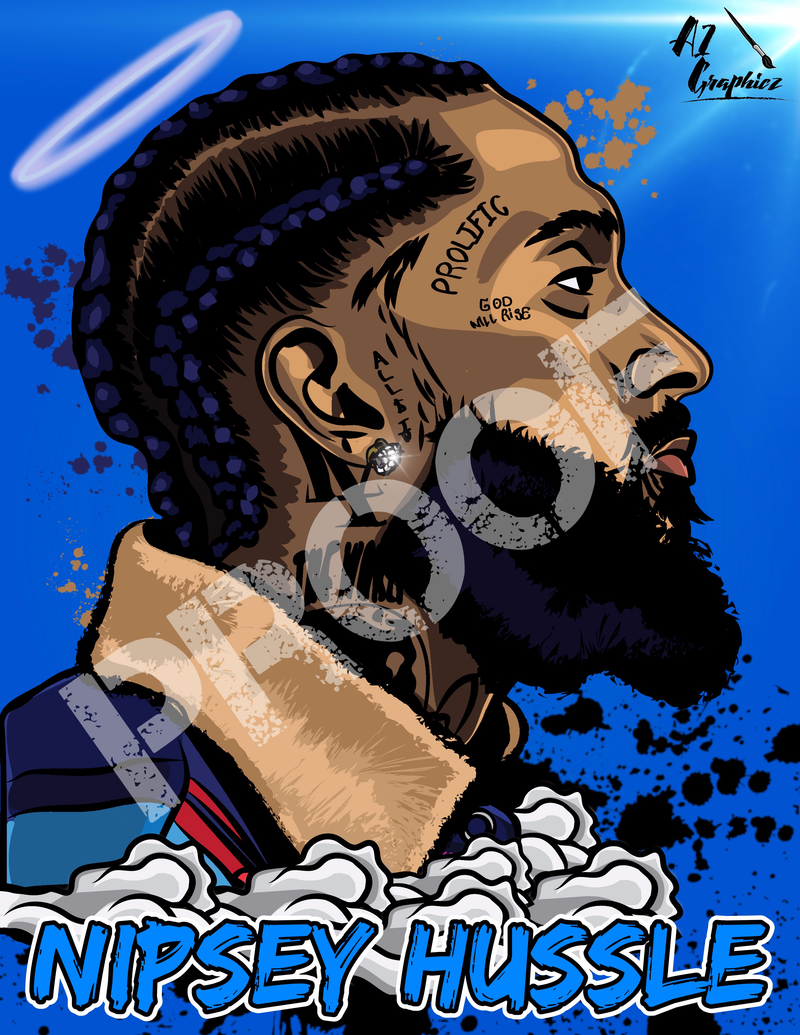 Nipsey Hussle Laker's Jersey Poster - 36 In x 24 In Posters & Prints –  RockMerch