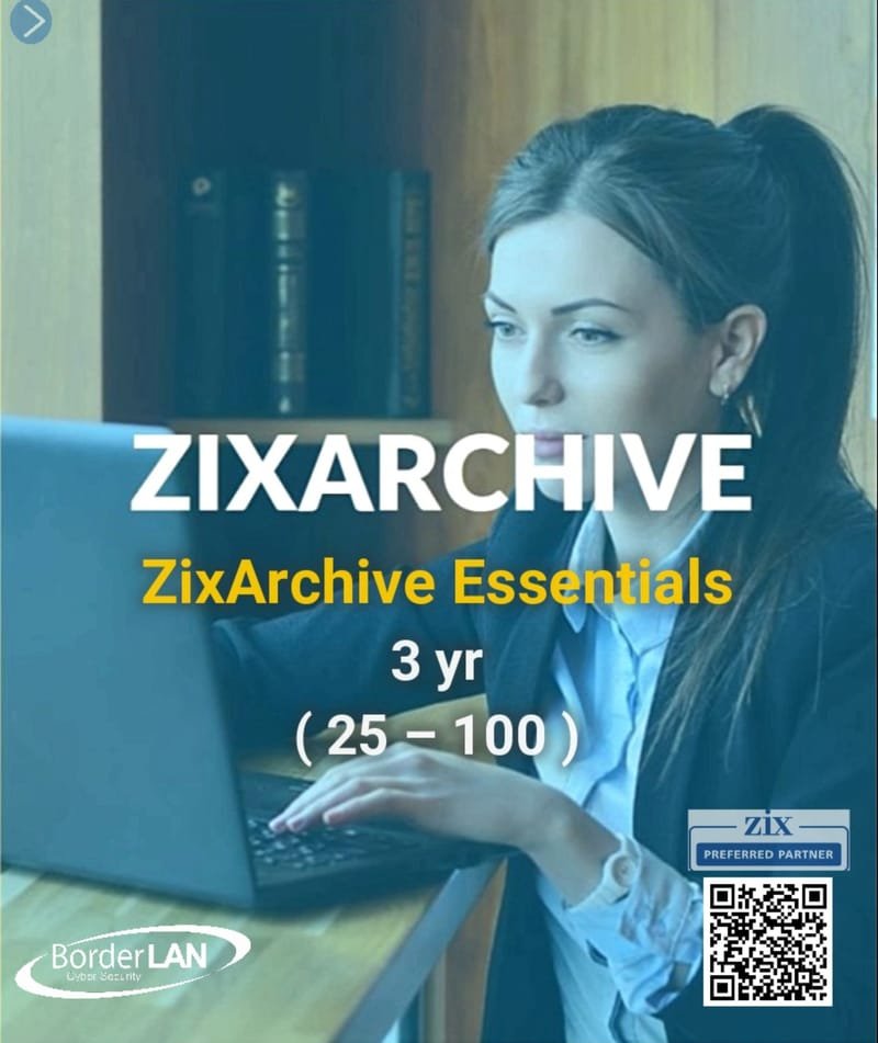 ZixArchive Essentials 3 yr (25 – 100)