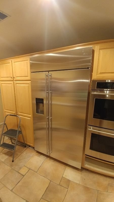 48" built in refrigerator install $250