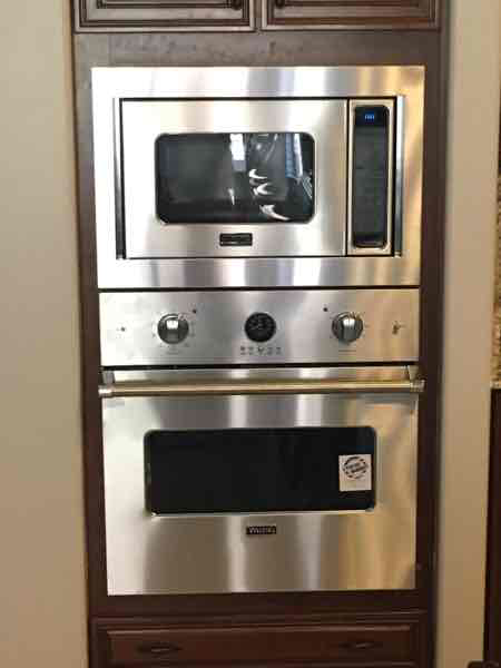 single wall oven built -in microwave install combo $185
