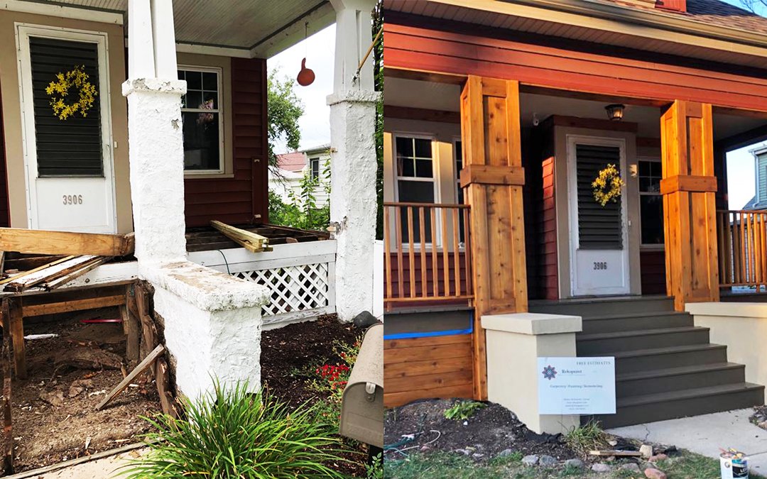 Carpentry in Cudahy - before and after
