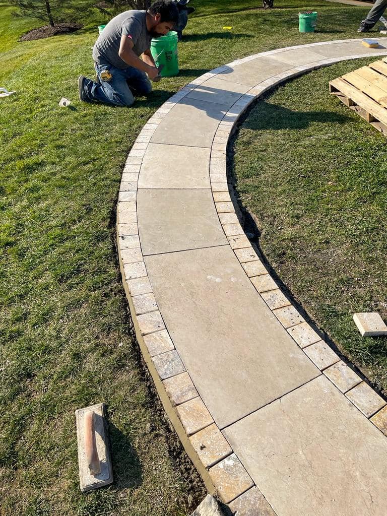 installation of natural stone - River Hills