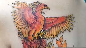 The girl with the Phoenix Tattoo