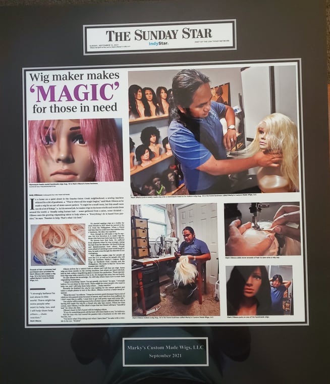 Wigmaker makes magic for those in need Marky s Custom Made