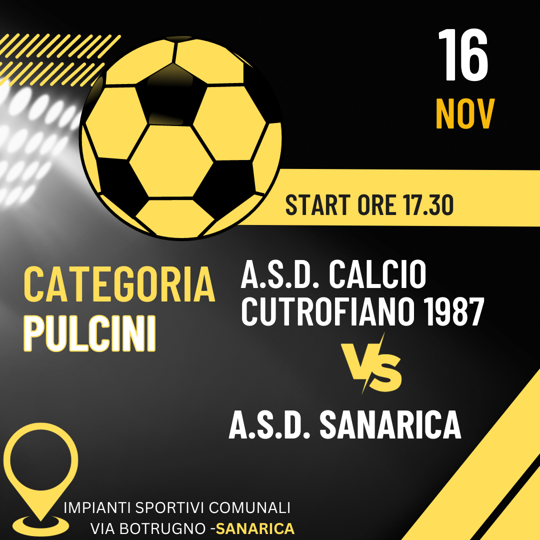 Categoria Pulcini: Recupera la prima giornata con la A.S.D. Calcio Cutrofiano 1987