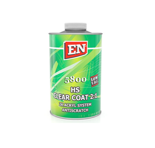 EN 2K Clear Coat & Hardener Kit HS 5800 QUALITY PAINTS