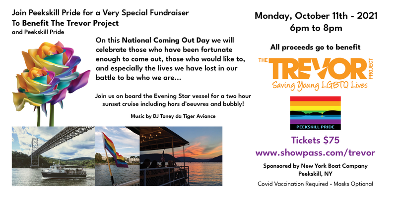 Sunset Cruise to Benefit Trevor Project & Peekskill Pride