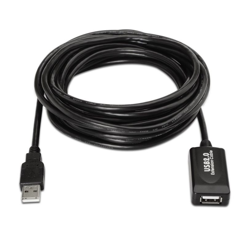 Cable alargador usb 2.0 nanocable 10.01.203/ usb macho - usb hembra/ 1.8m/  beige