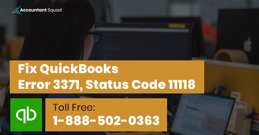 Steps to Resolve QuickBooks Error 3371 | 1-888-5O2-O363