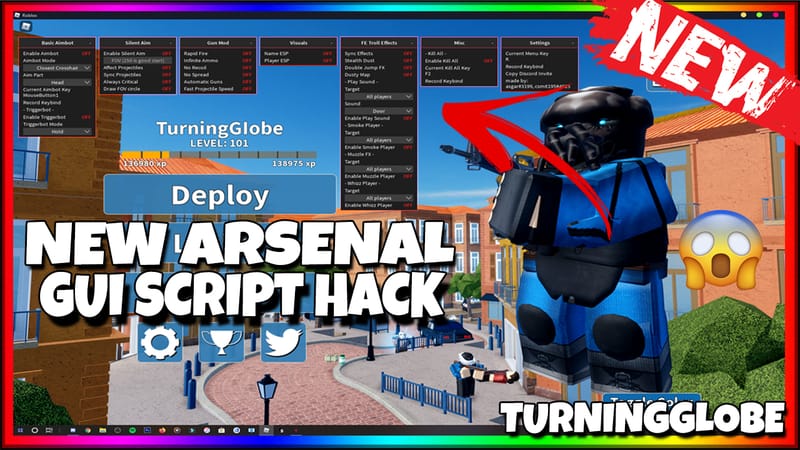 Scripts Turingglobe S Scripts - roblox arsenal aimbot gui