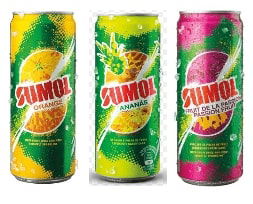 Sumol laranja,ananás,maracuja    0,33 L