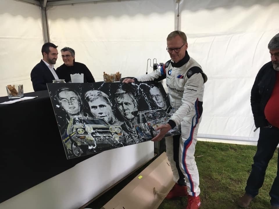 Ari Vatanen - merci pour la presentation en zone VIP Tour Auto - Peter Auto