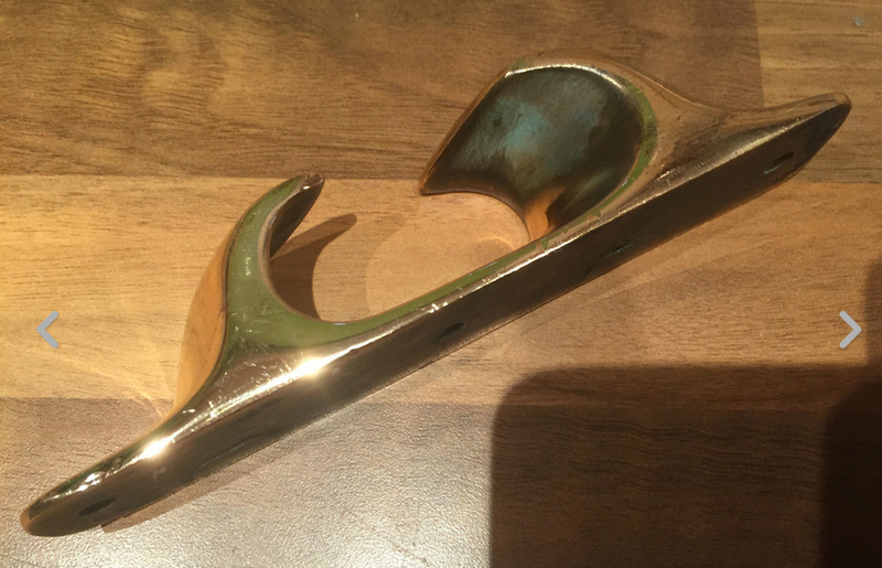 Vintage Bronze/Brass Ships Boat Fairlead Cleat Nautical Bygones