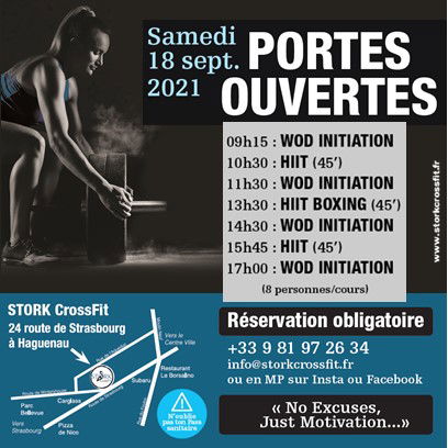 Portes ouvertes 18 Septembre 2021