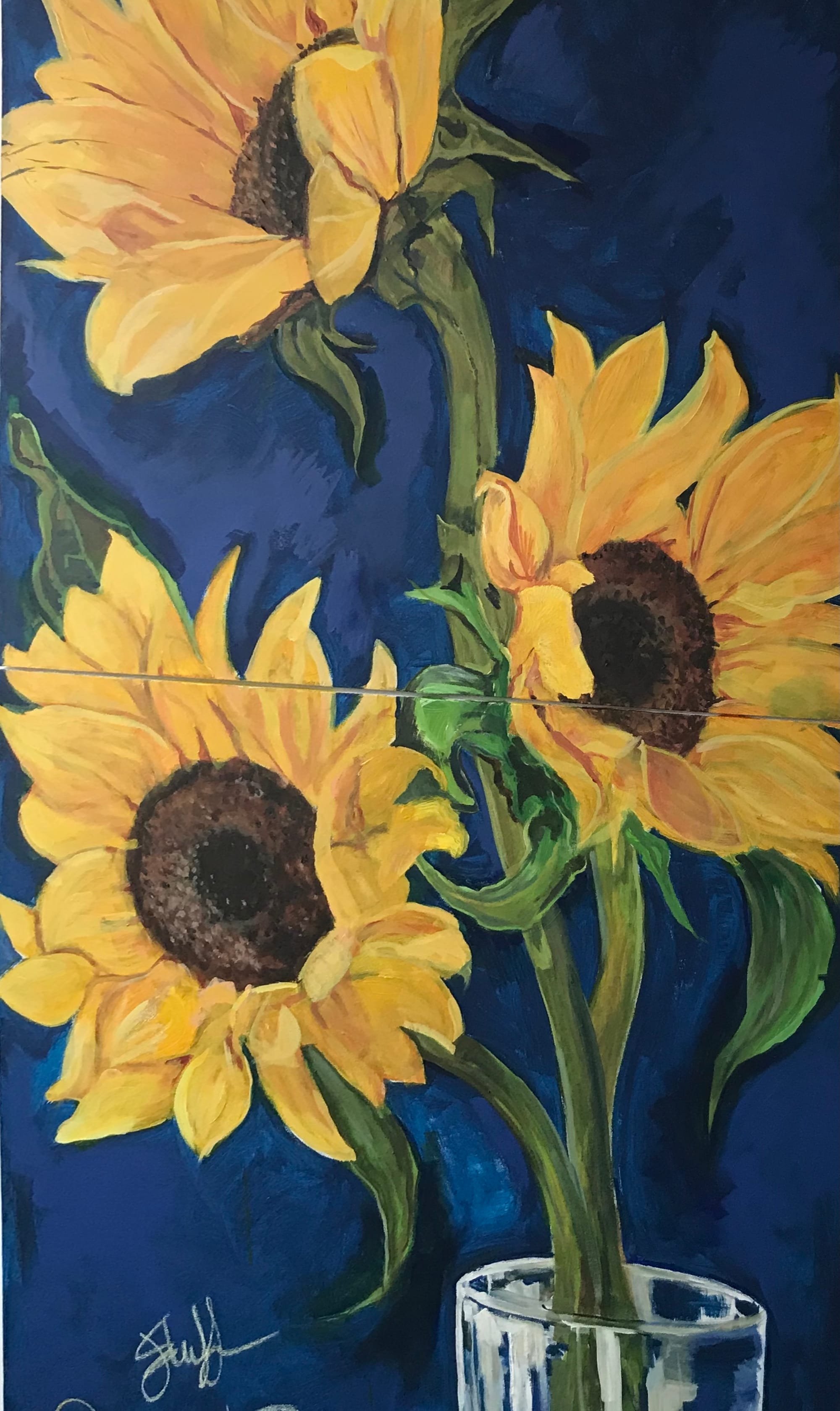 A collaboration of sunflowers