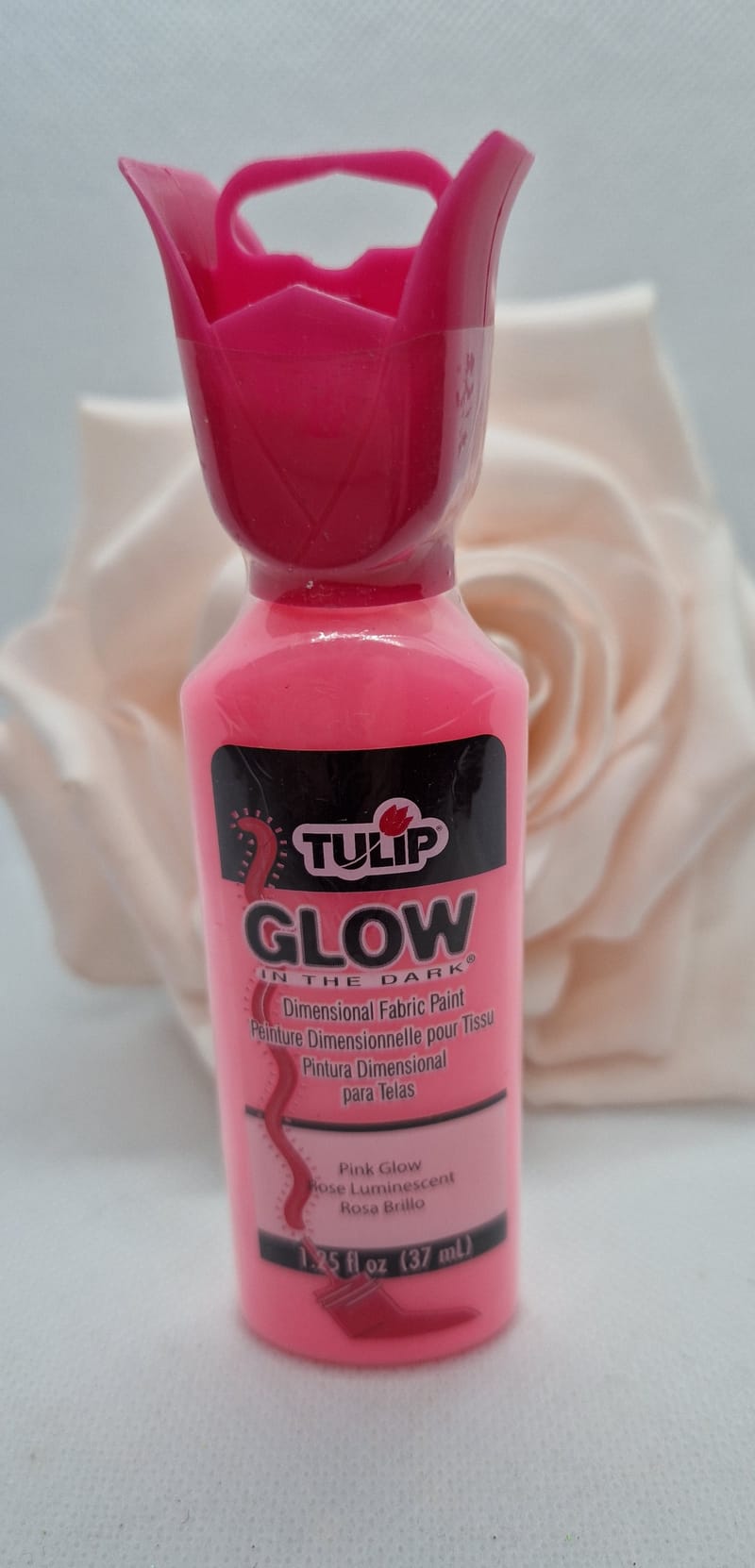 Pink Glow Tulip Glow Fabric Paint Blingtastic