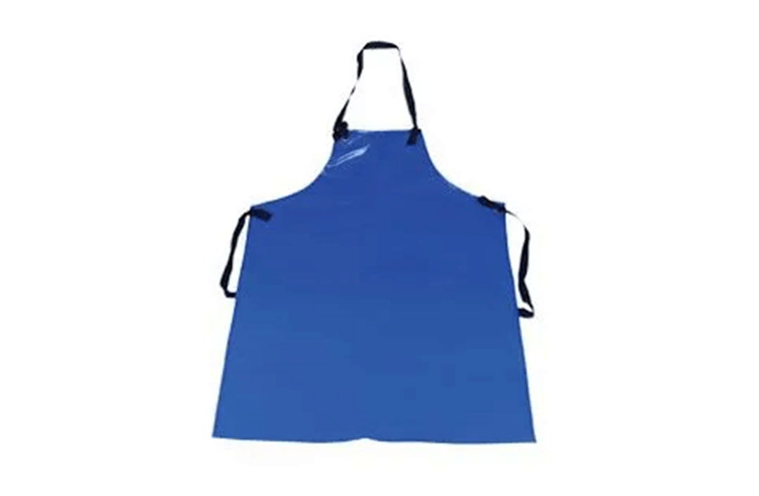 Heavy duty re-inforced blue PVC apron