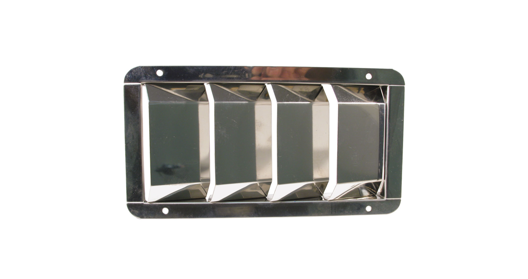 Louvre Vents – Stainless Steel Flat Top