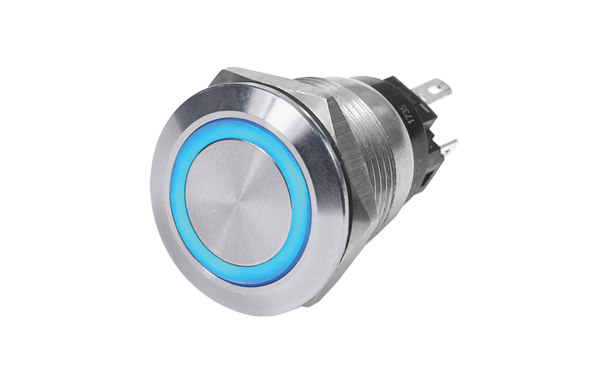 Blue Sea Systems Stainless Steel Push Button Switches