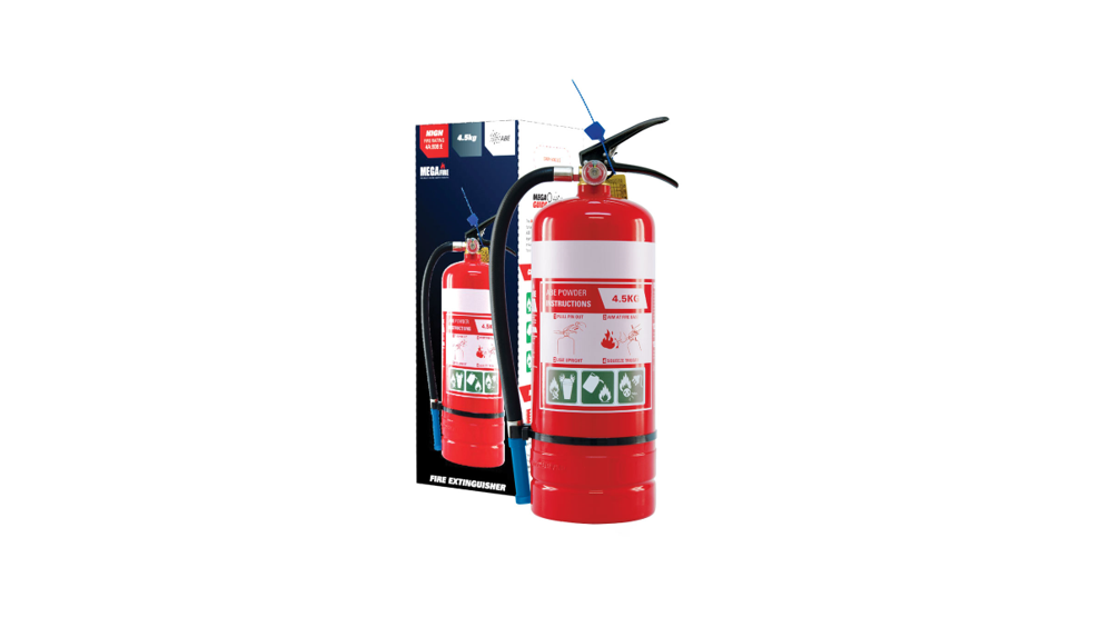 MegaFire 4.5kg Fire Extinguisher – 4A:80B:E Rating