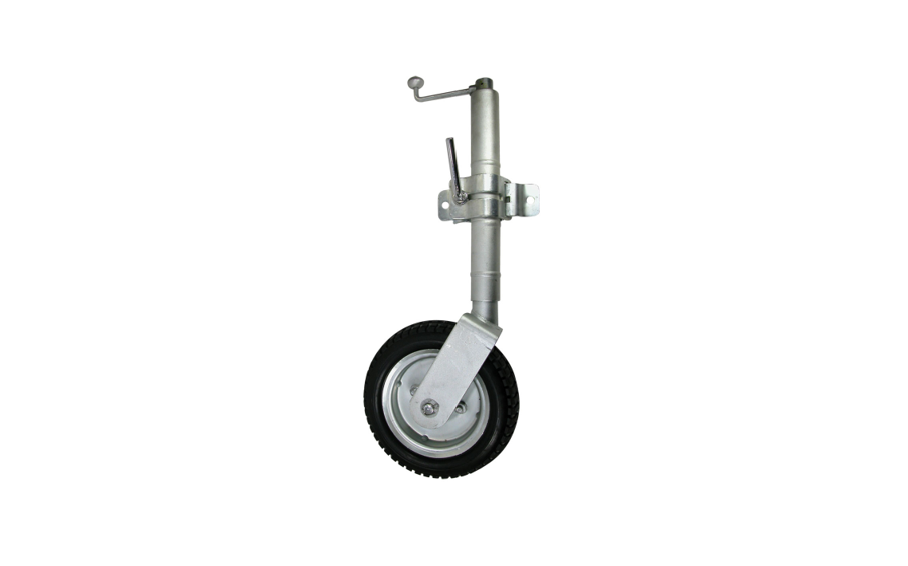 Jockey Wheel – Swing-Away & Fixed 250mm Rubber Wheel