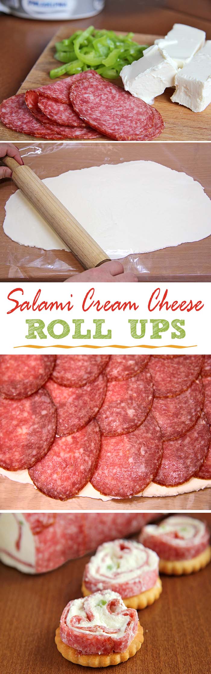 Salami & Cream cheese Roll