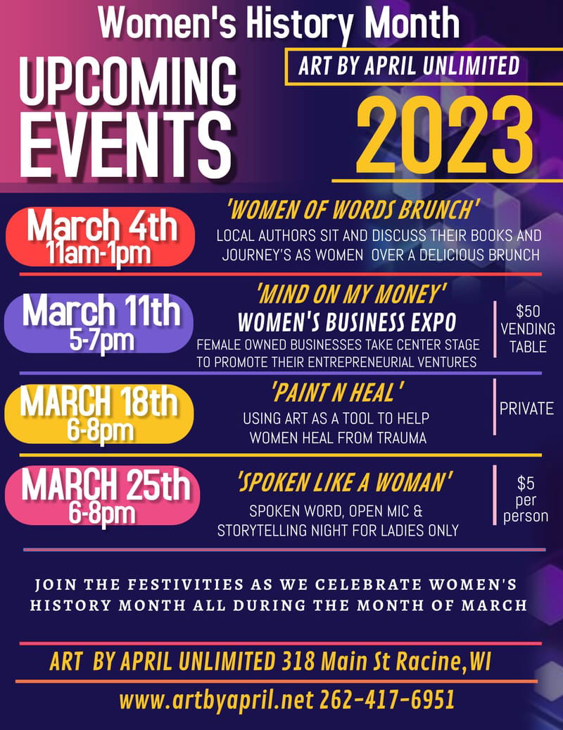 Women's History Month Calendar