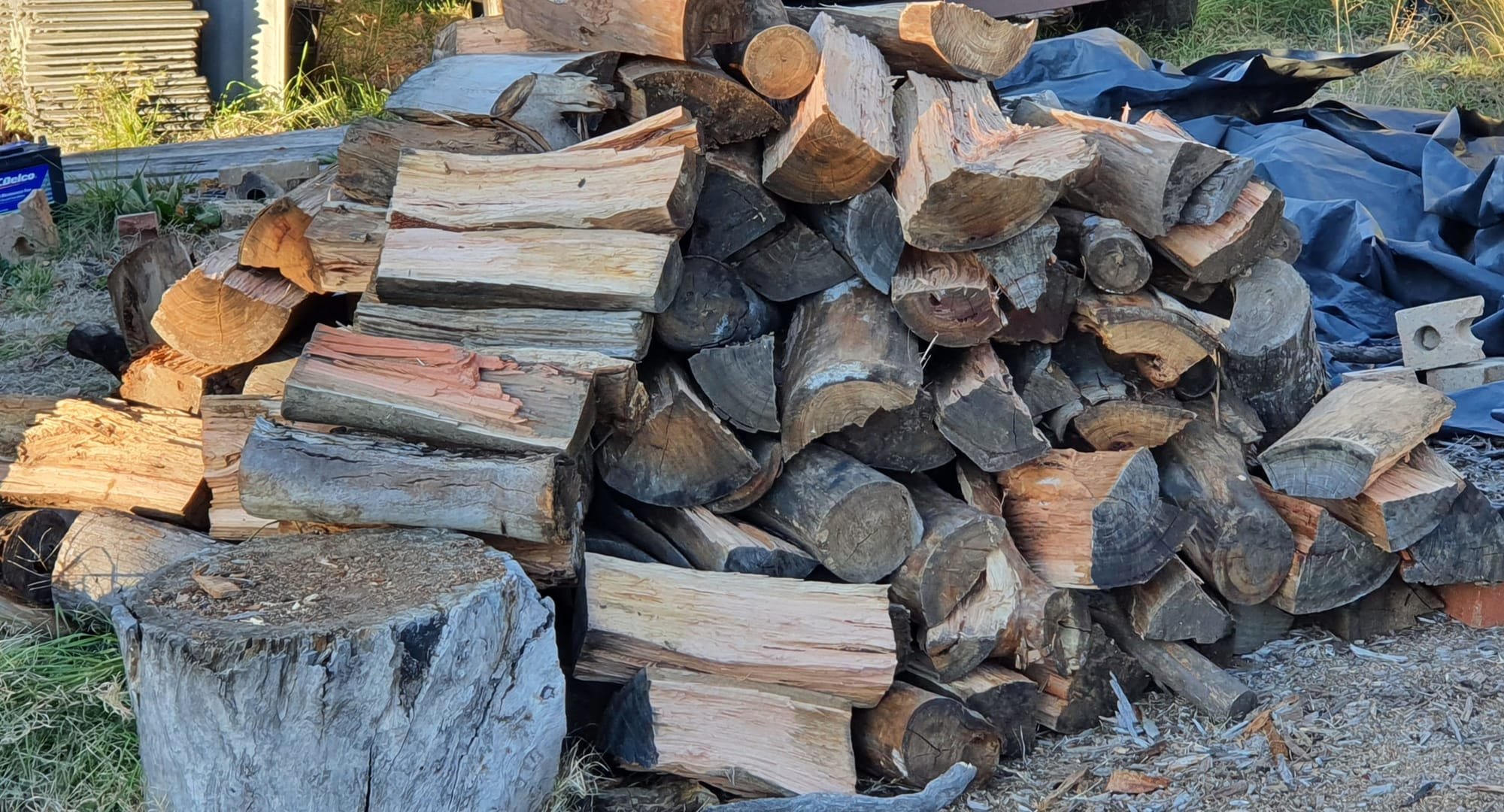Seasoned Firewood For Customer Deliveries