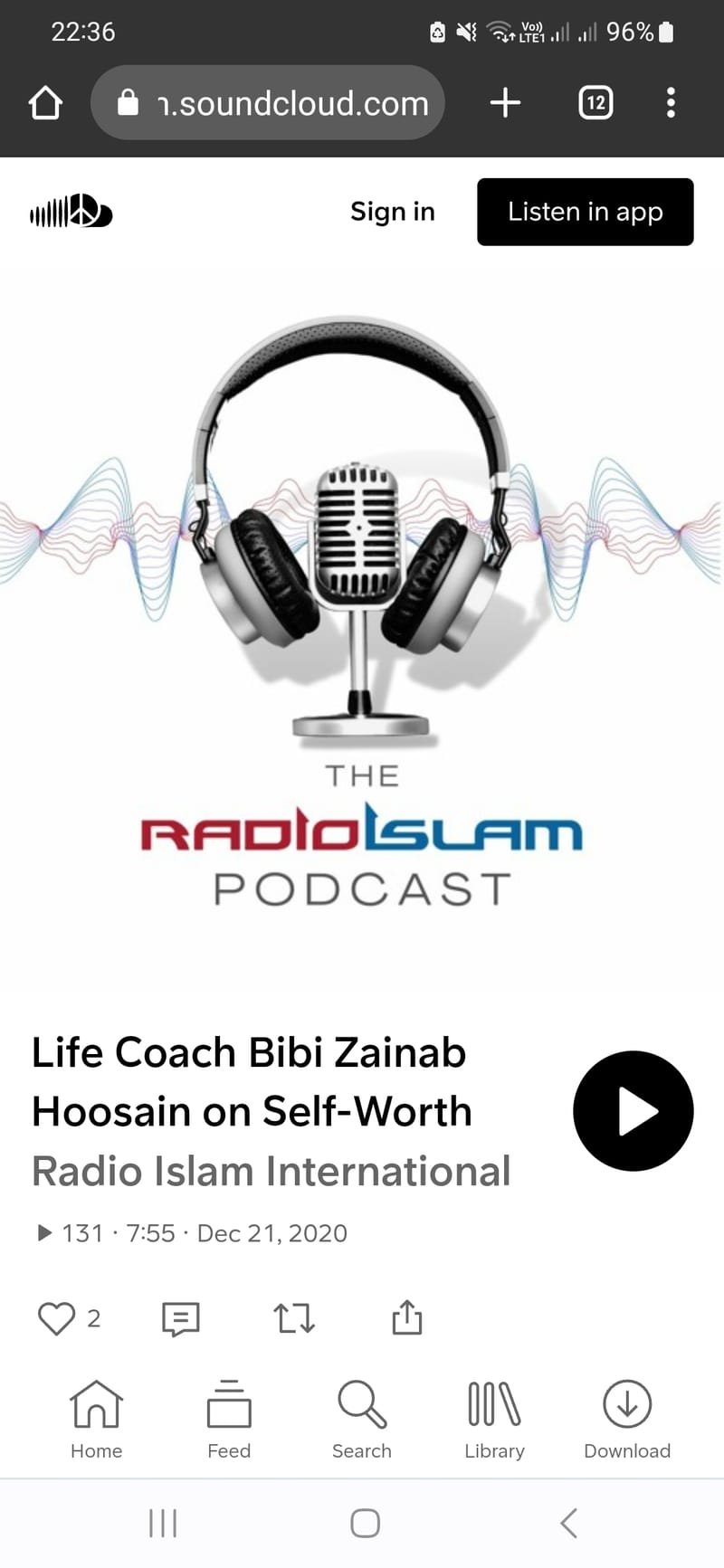 Radio Islam Interview self worth
