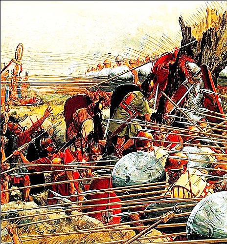 La bataille d'Arretium  -284