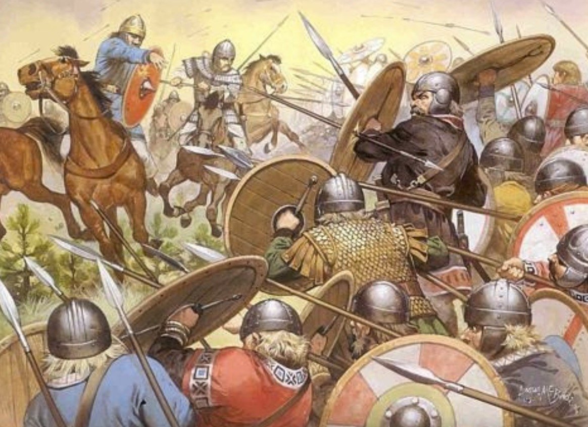 La bataille de Sena Gallica  551