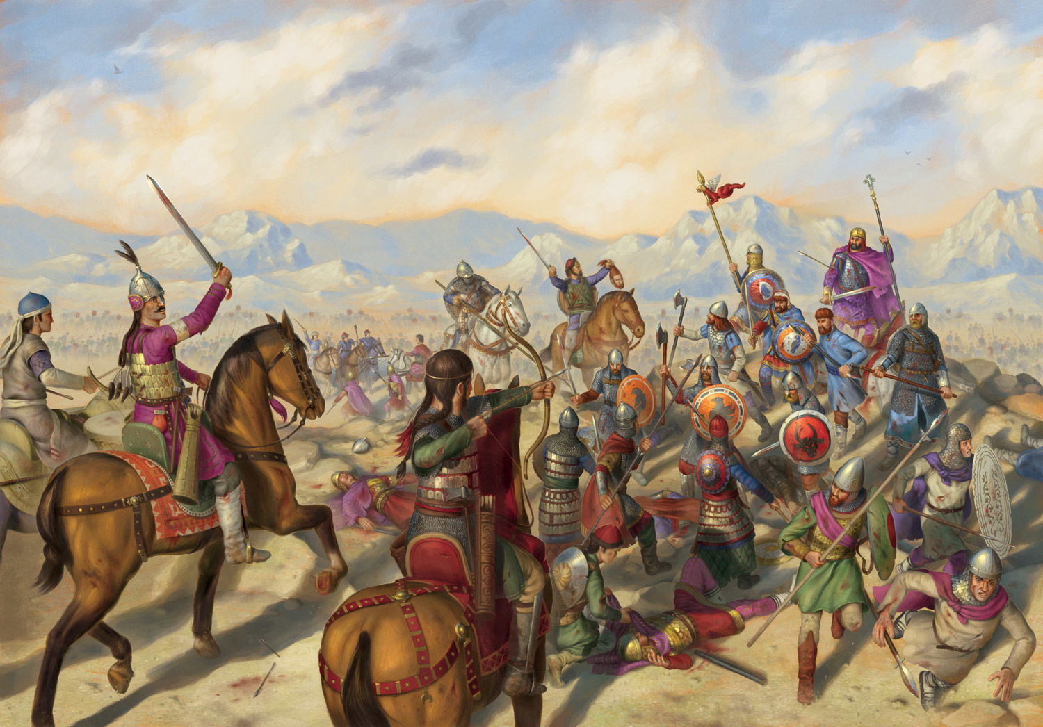La bataille de Manzikert  1071