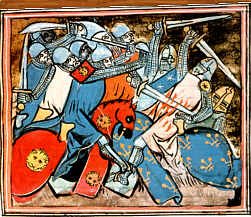 La bataille de Tagliacozzo  1268
