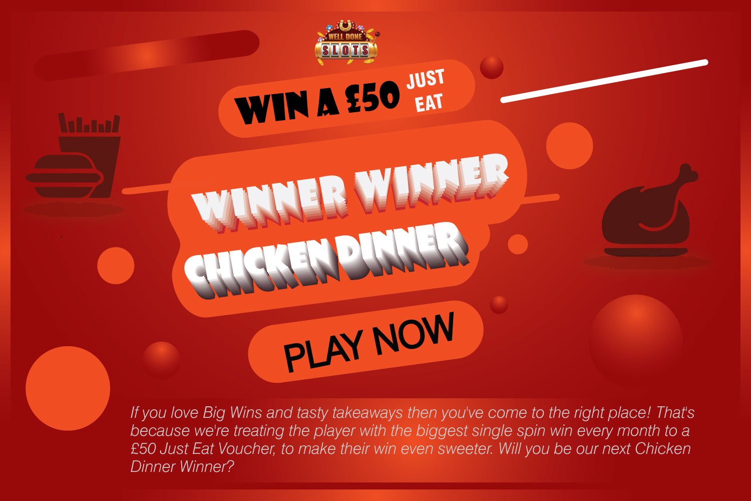 Well Done Slots Present Winner Winner Chicken Dinner Offfer
