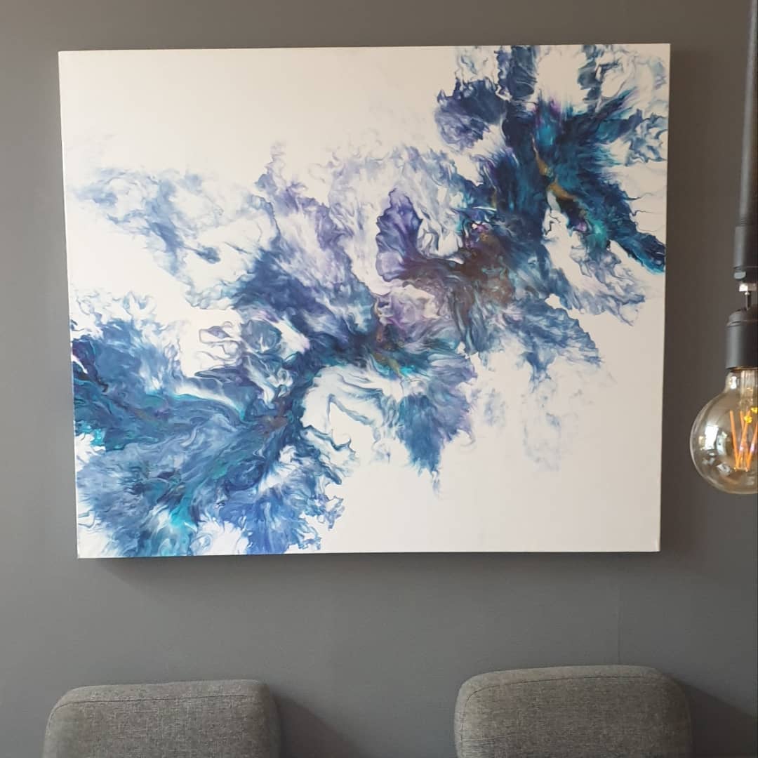 Fluid Art Purple