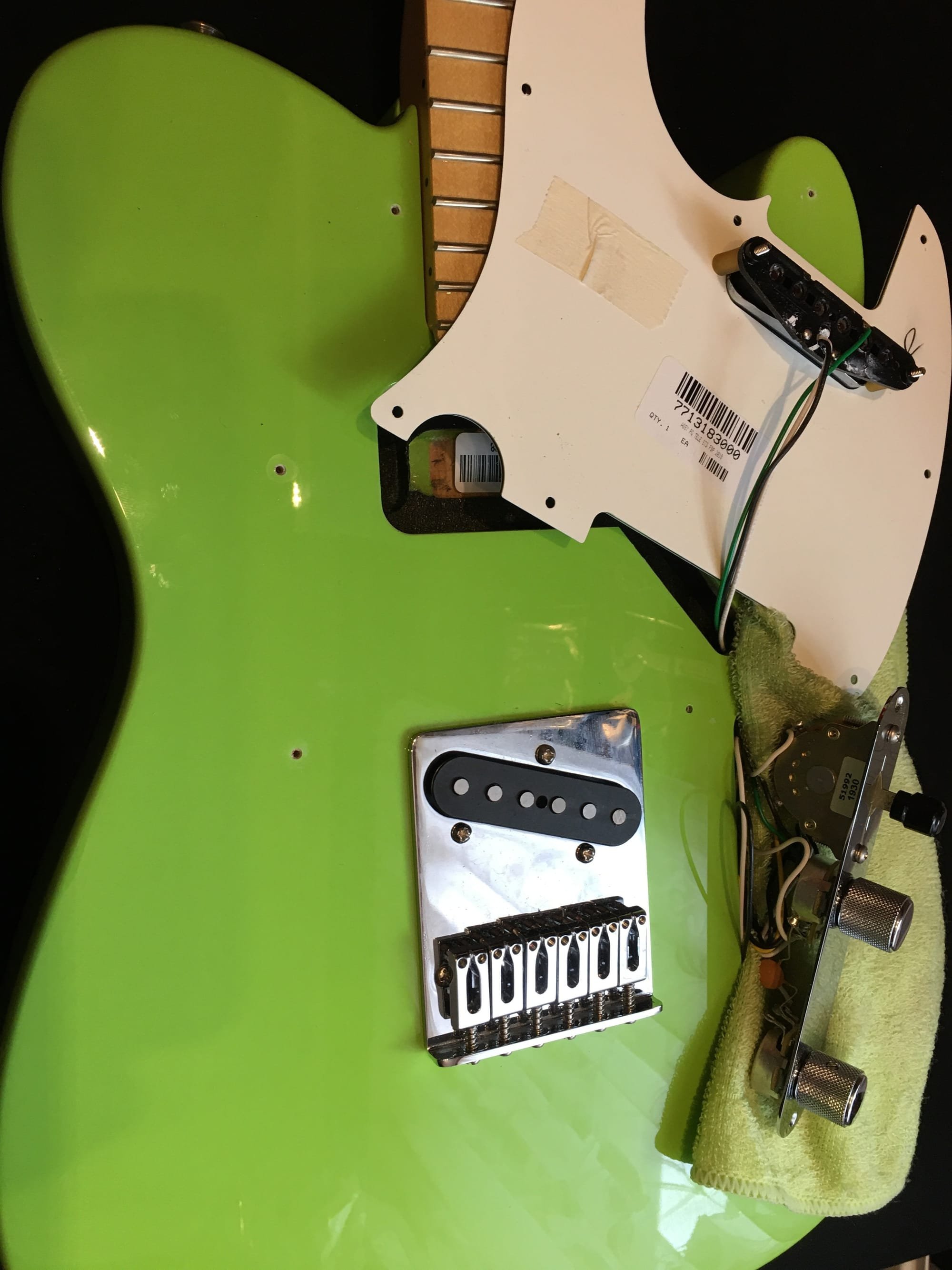 Fender Telecaster Upgrade EMG Pickups/Locking Tuners