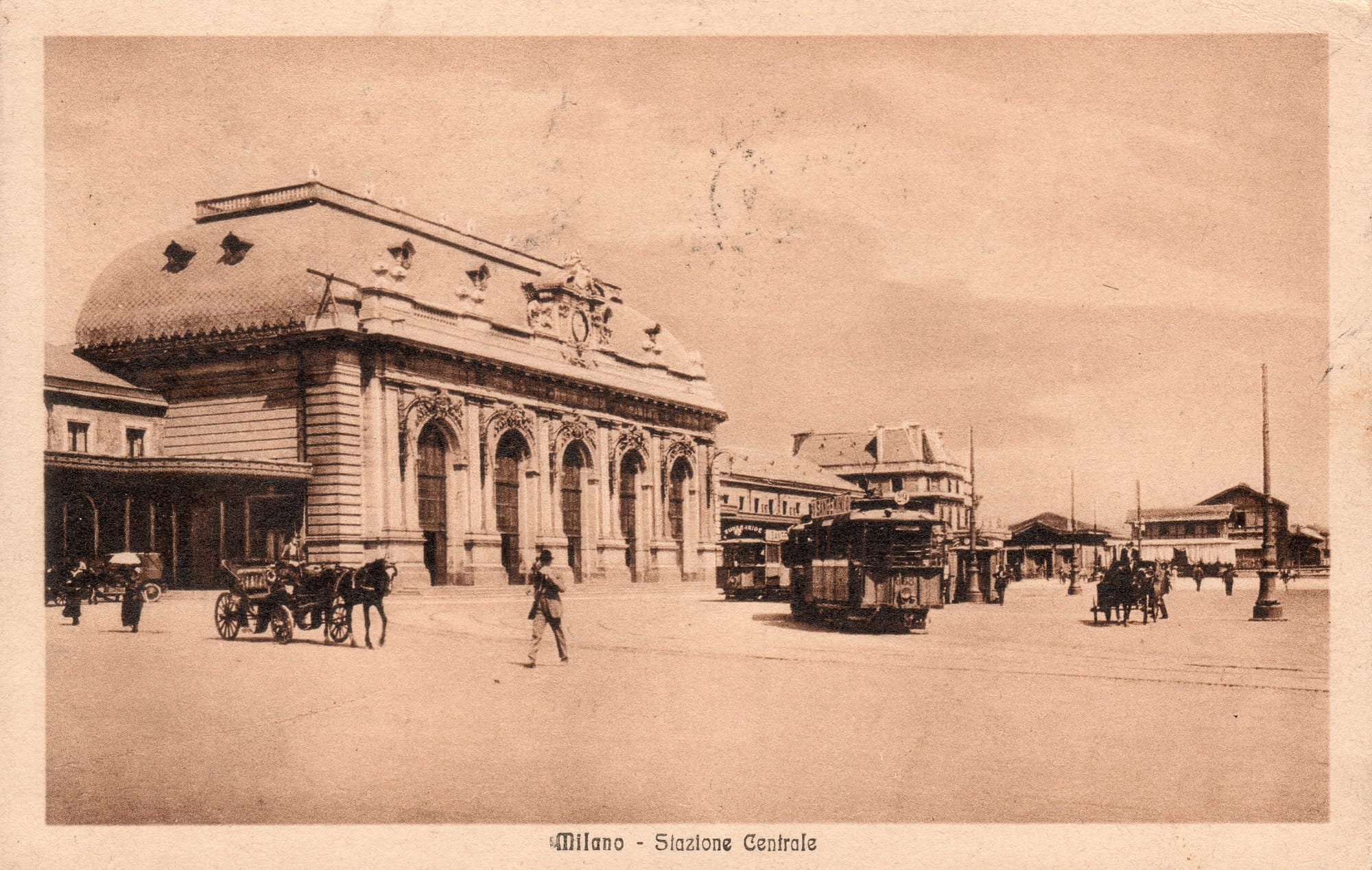 The Old 1860 Central Station in Milan