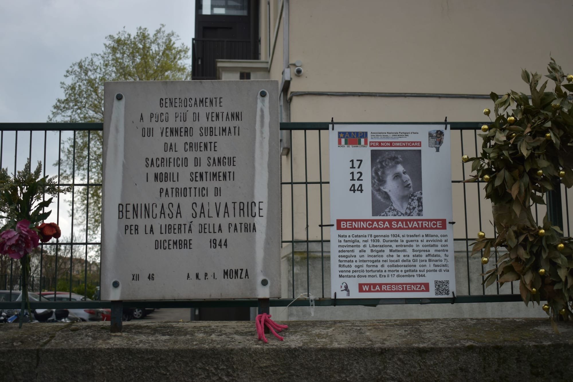 Memorial to Salvatrice Benncase