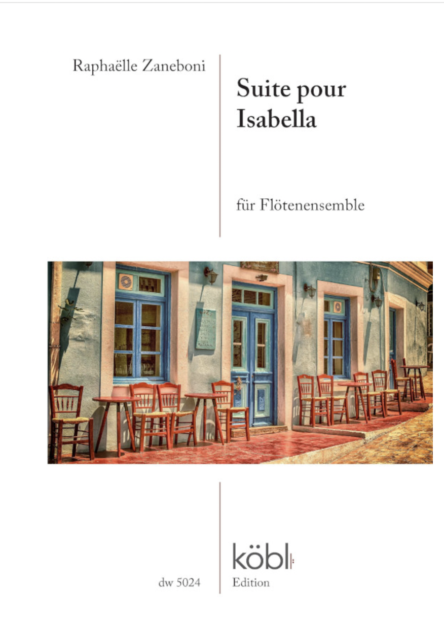 Raphaëlle Zaneboni: Suite pour Isabella pour 14 flûtes (et danseurs ad libitum)