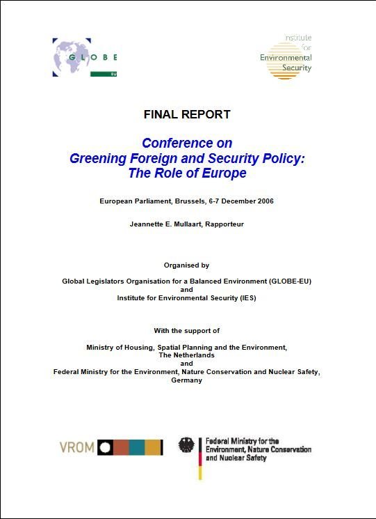 Conference on Greening Foreign and Security Policy: The Role of Europe - Final Conference Report