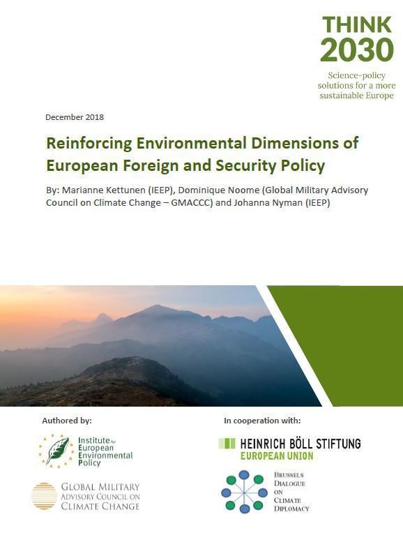 Reinforcing Environmental Dimensions of European Foreign and Security Policy